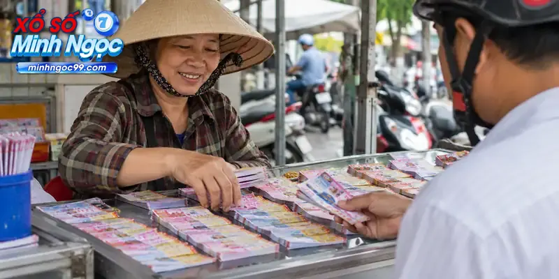 Người bán vé số truyền thống tại Việt Nam